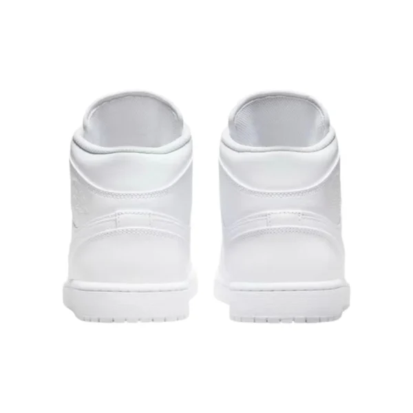 Air Jordan 1- Mid "Triple White" - Image 3