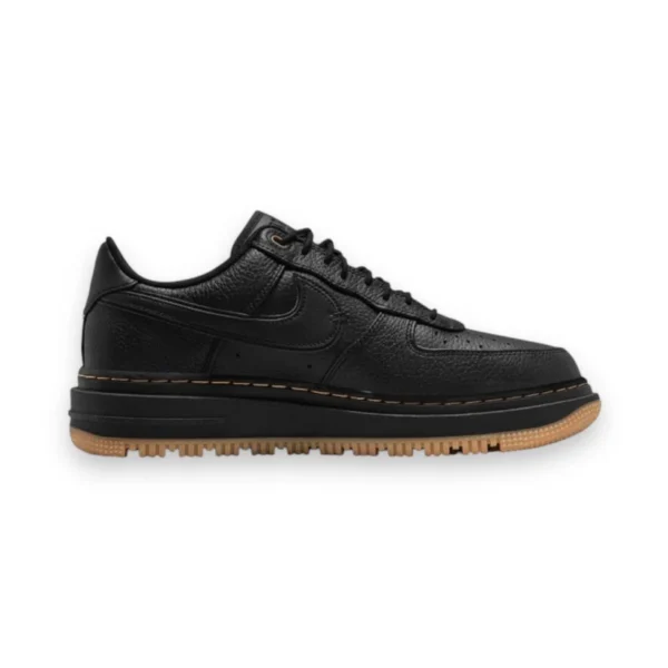 Nike Air Force 1- Low "Luxe (Schwarz Bucktan Gummi Gelb)" - Image 2
