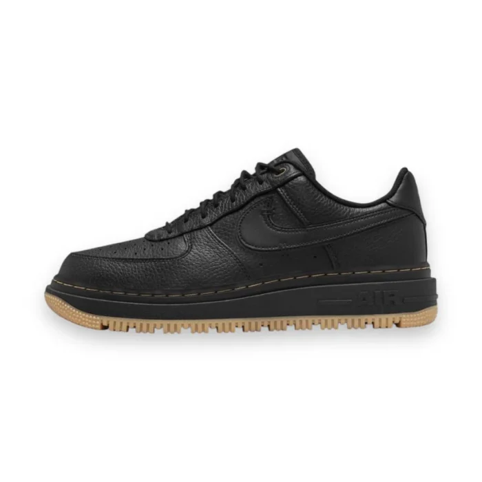 Nike Air Force 1- Low "Luxe (Schwarz Bucktan Gummi Gelb)"