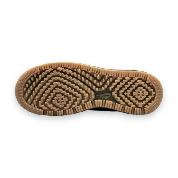 Nike Air Force 1- Low "Luxe (Schwarz Bucktan Gummi Gelb)" - Image 3