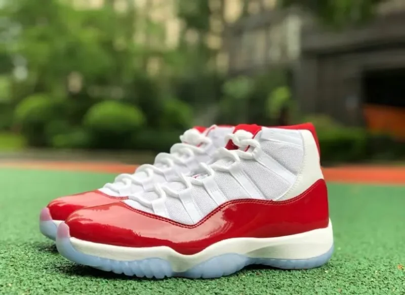 Nike Air Jordan 11 Cherry White Varsity Red Black1